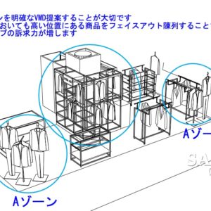 ベーシックな店づくりが光る、正統派トラッドショップ《造作図_02》