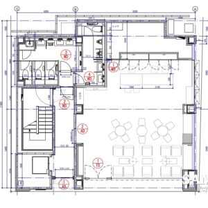 ゆったりとした空間の婦人靴売り場 【環境図_02】