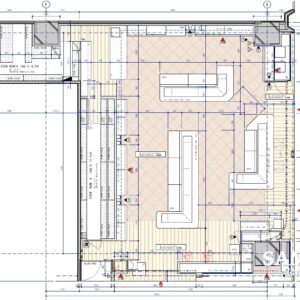 ゆったりとした空間の婦人靴売り場 【環境図_02】